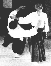 Picture of Osensei throwing someone